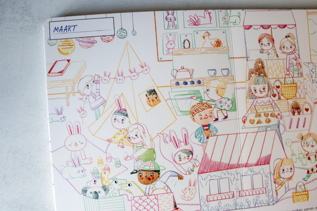 Prentenboek 12 maanden in de kleuterklas - Kidshoekje.nl