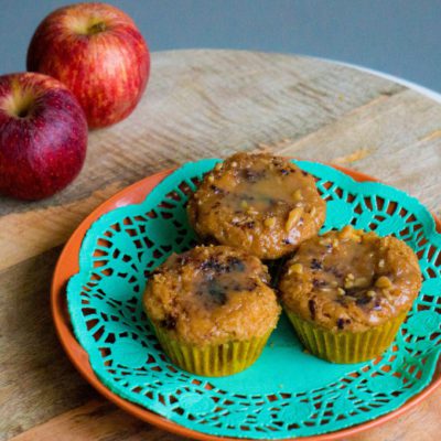 Appel Pumpkin Spice Muffin met Salted Caramel - Kidshoekje.nl