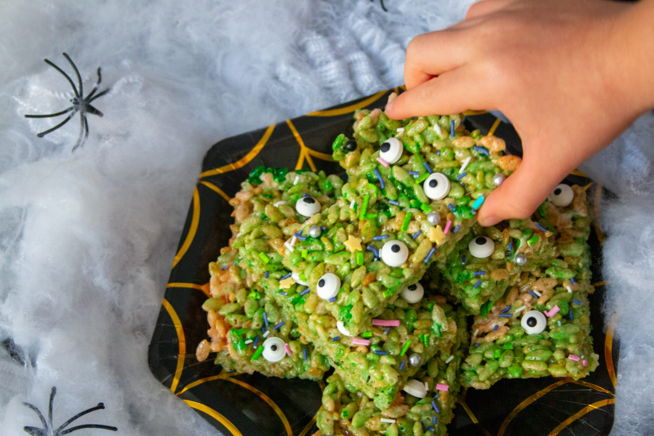 Halloween Monster Rice Krispie Treats