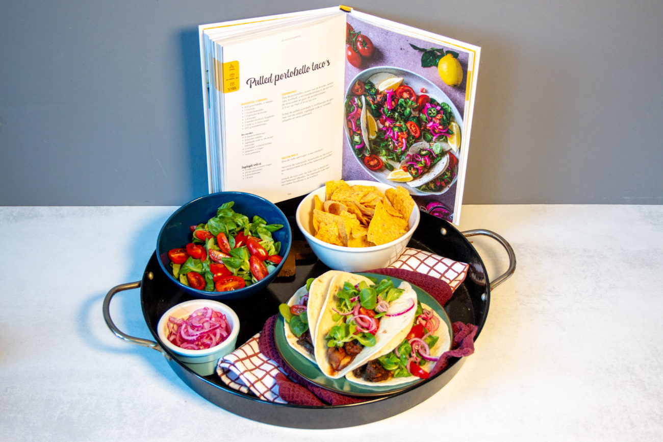 Pulled Portobello Taco’s (uit Het Slowcooker Boek)