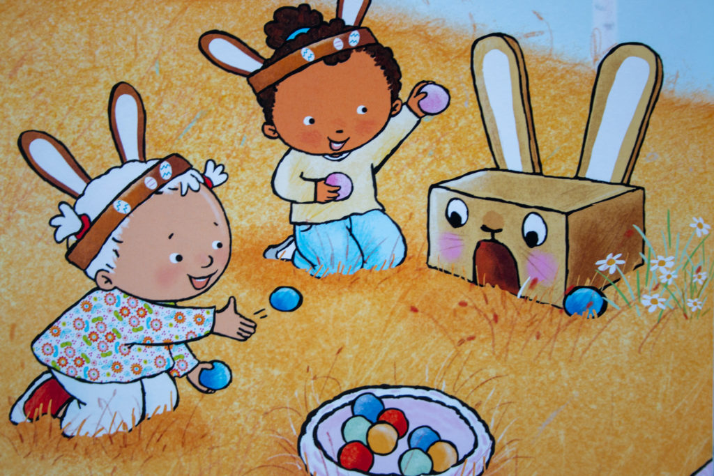 Prentenboek Kas en Saar vieren Pasen - Kidshoekje.nl
