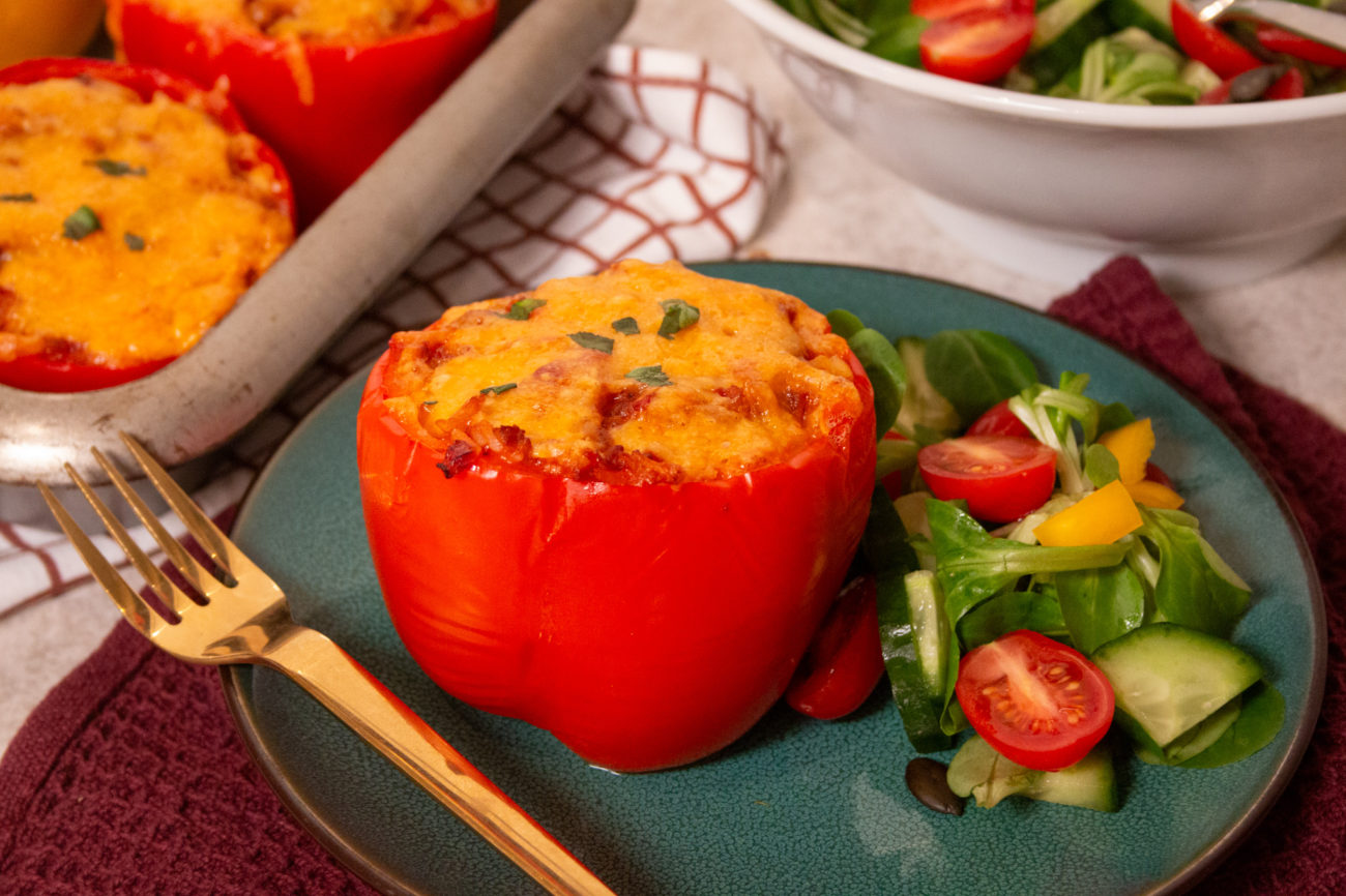 Sloppy Joe Gevulde Paprika (Vegetarisch)