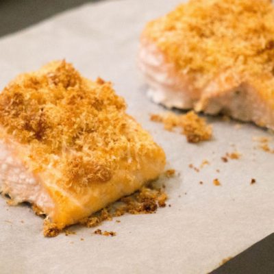 Zalm met Krokant Parmezaans Jasje - Kidshoekje.nl