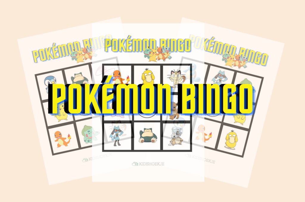 Pokémon Bingo - Kidshoekje.nl
