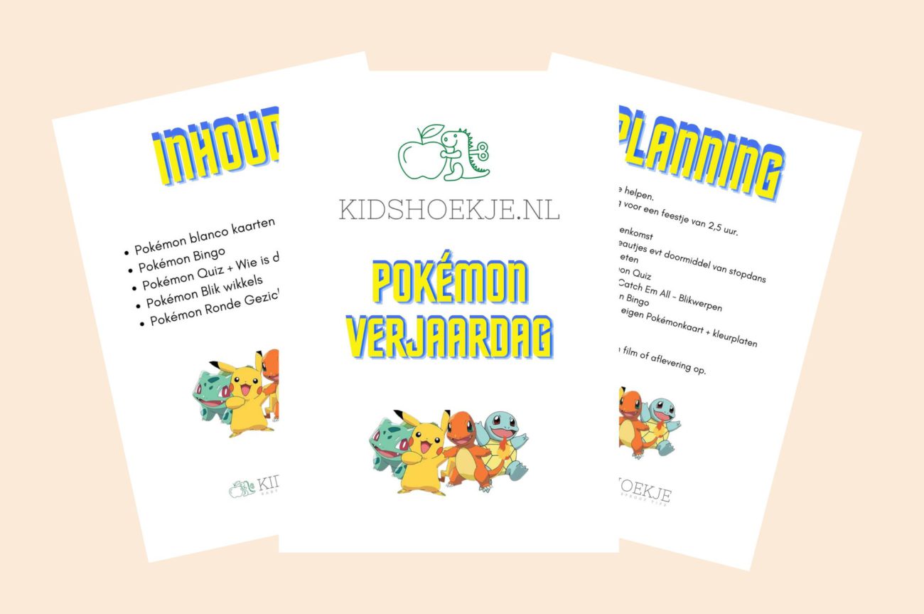 Pokémon Verjaardag met Kidshoekje.nl