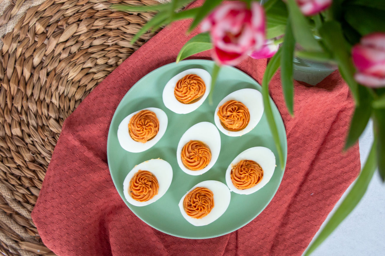 Gevulde Eieren met Gerookte Paprika