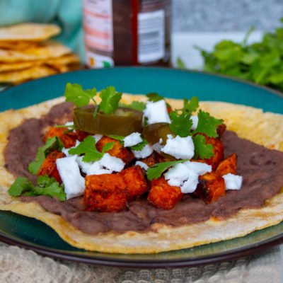 Gekruide Zoete Aardappels en Bonenpuree Taco's - Kidshoekje.nl