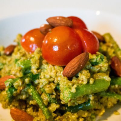 Freekeh Amandel Pesto - Kidshoekje.nl