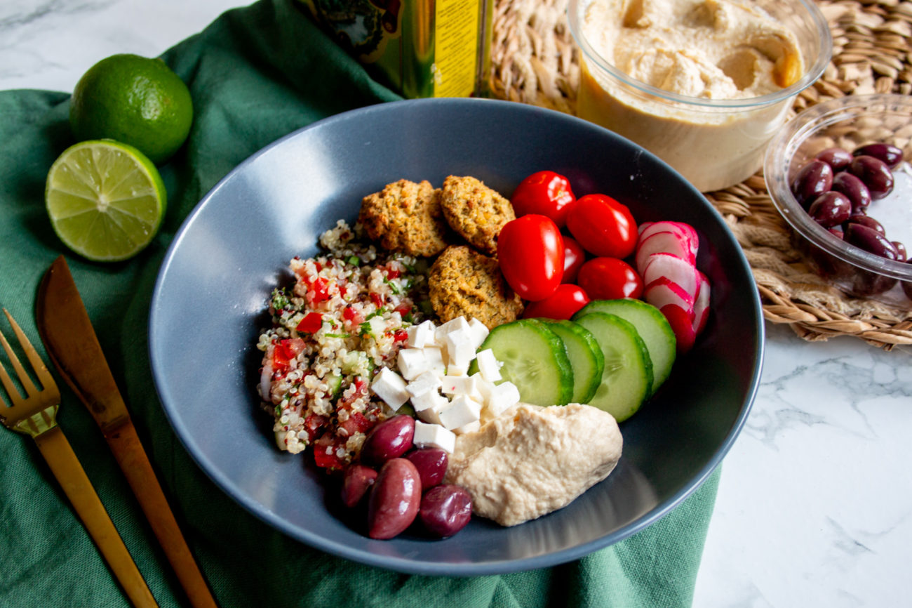Loaded Falafel Bowl met Tabouleh