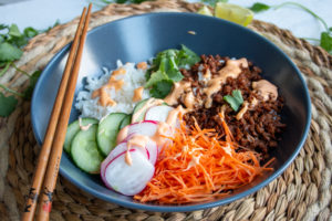 Vegetarische Bahn Mi Bowl - Kidshoekje.nl