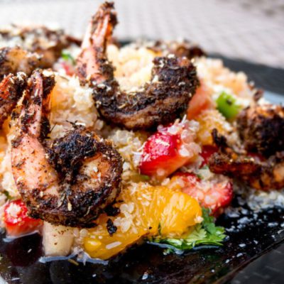 Garnalen met Zoete Fruit Quinoa - Kidshoekje.nl