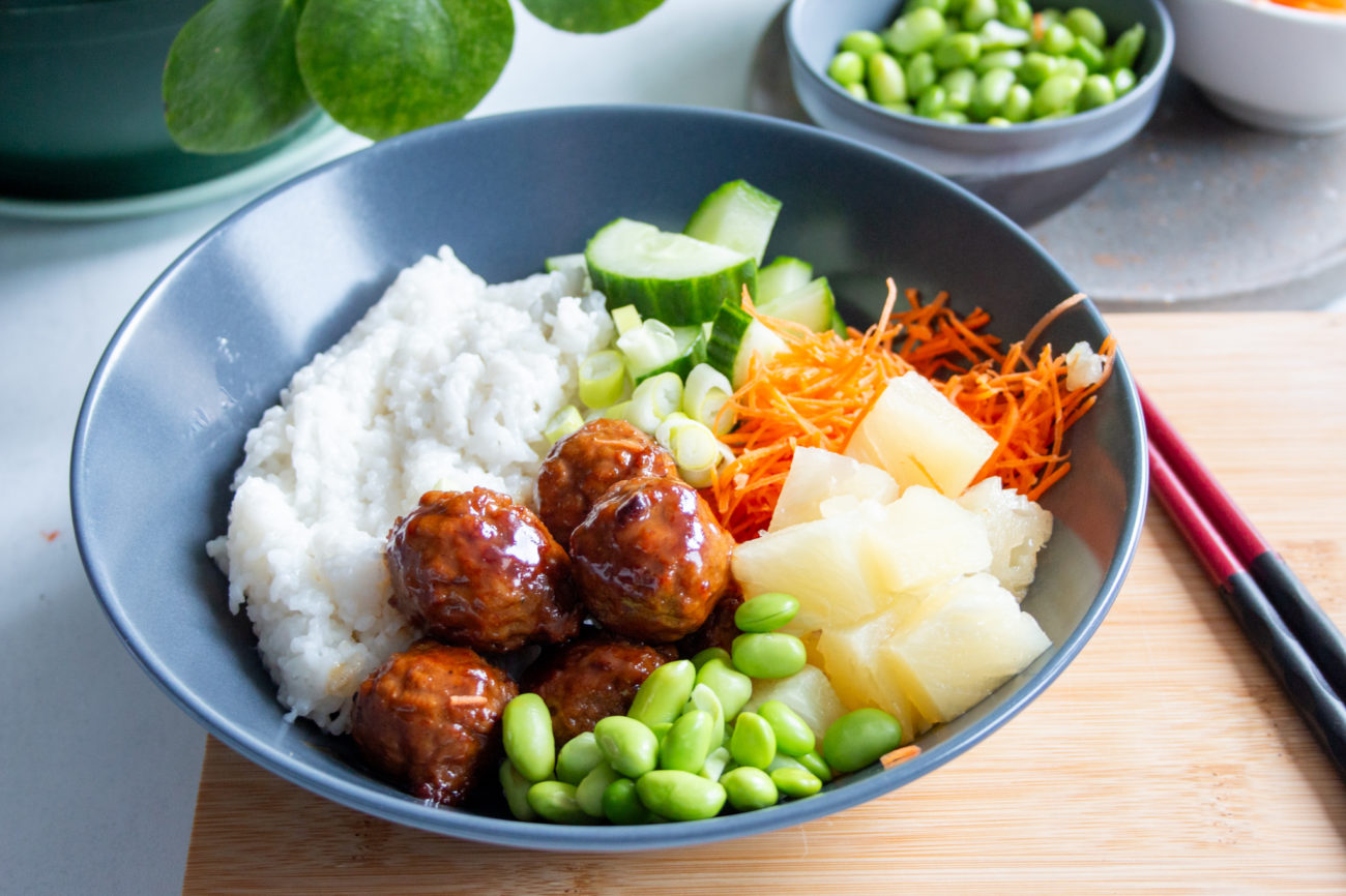 Hawaii Gehaktballen Bowl