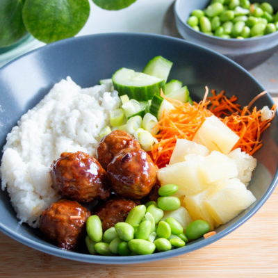 Hawaii Gehaktballen Rijstbowl - Kidshoekje.nl