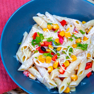 Mexicaanse Gegrilde Mais Pastasalade - Kidshoekje.nl