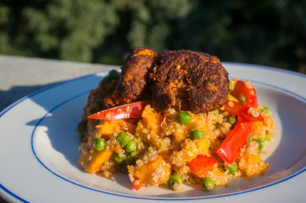 Zoete Quinoa met Falafel