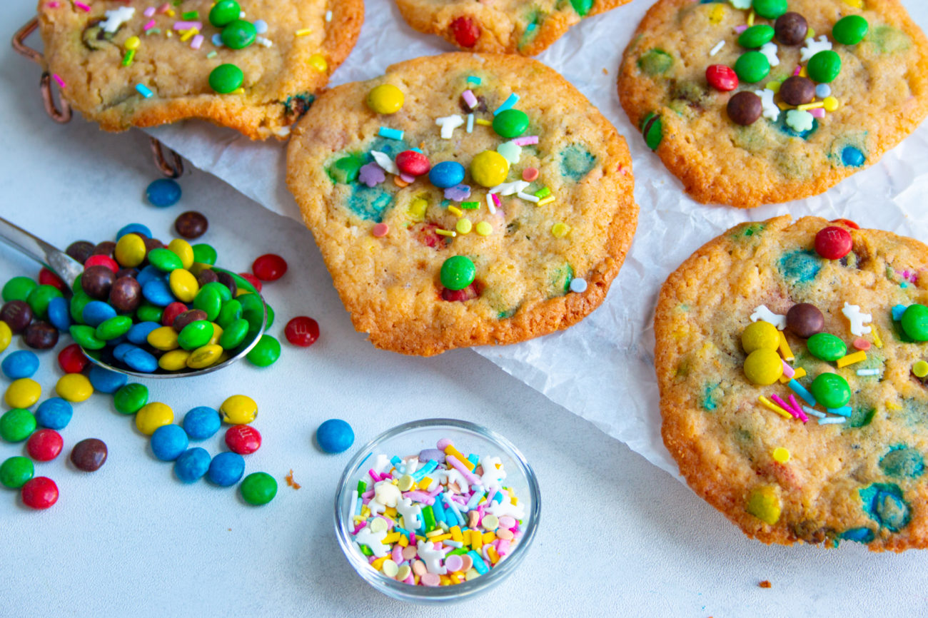Confetti M&M Koekjes
