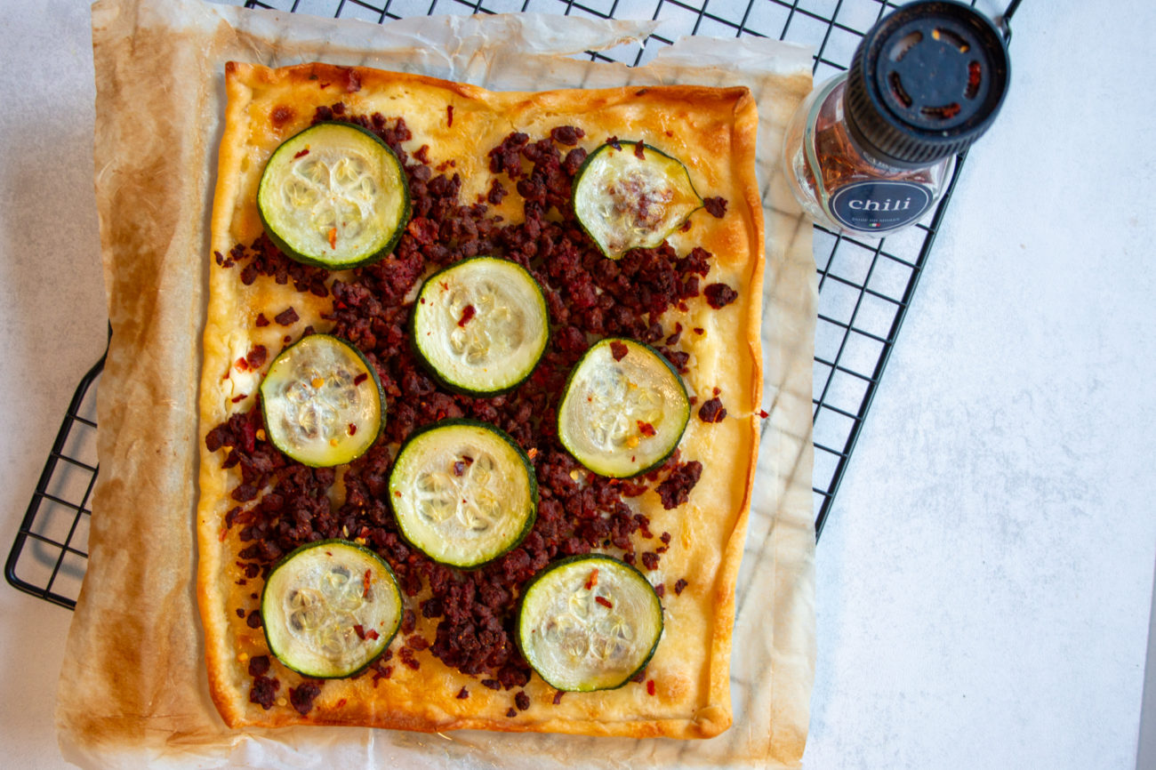 Mexicaanse Gehakt Flammkuchen (Vegetarisch)