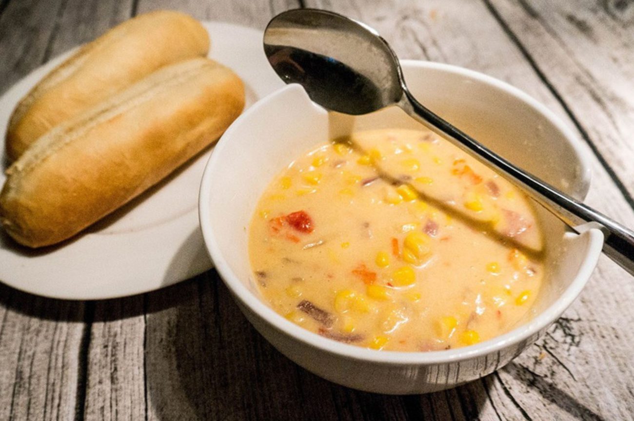 Corn Chowder met Bacon