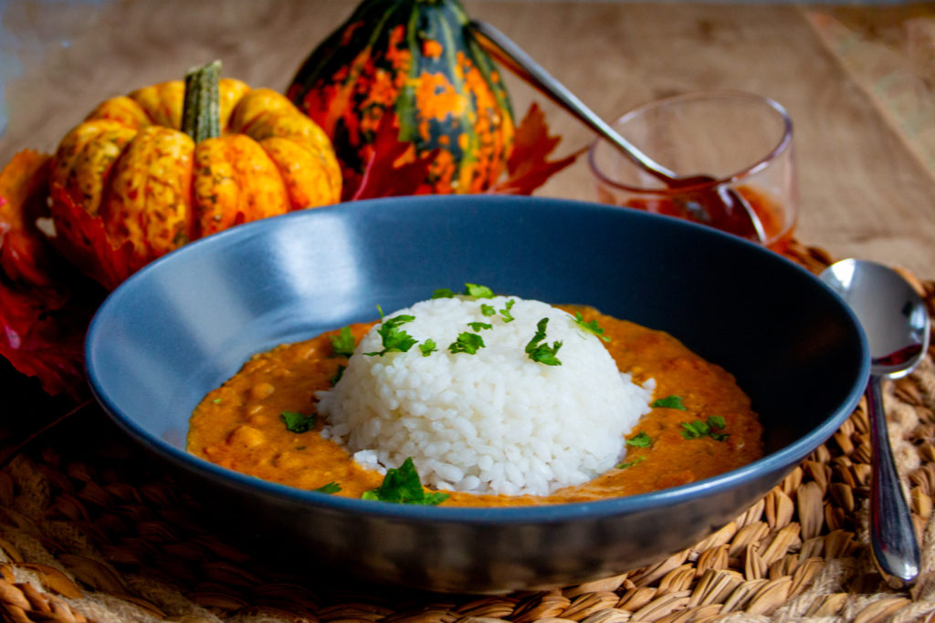 Slow Cooker Pompoen Linzen Curry - Kidshoekje.nl