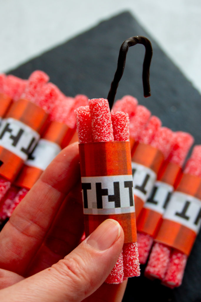 Makkelijke TNT Minecraft traktatie - Kidshoekje.nl