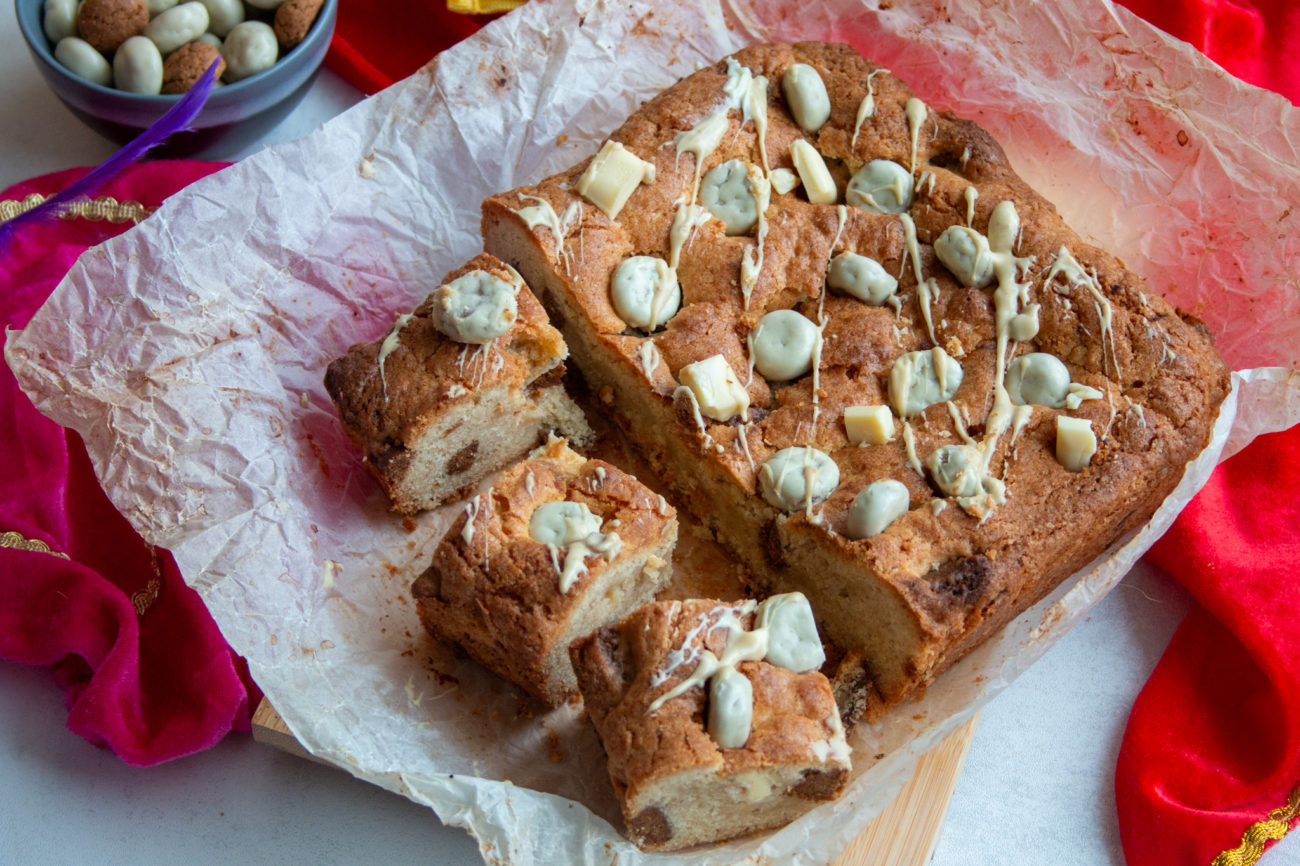 Witte Chocolade Pepernoten Blondies