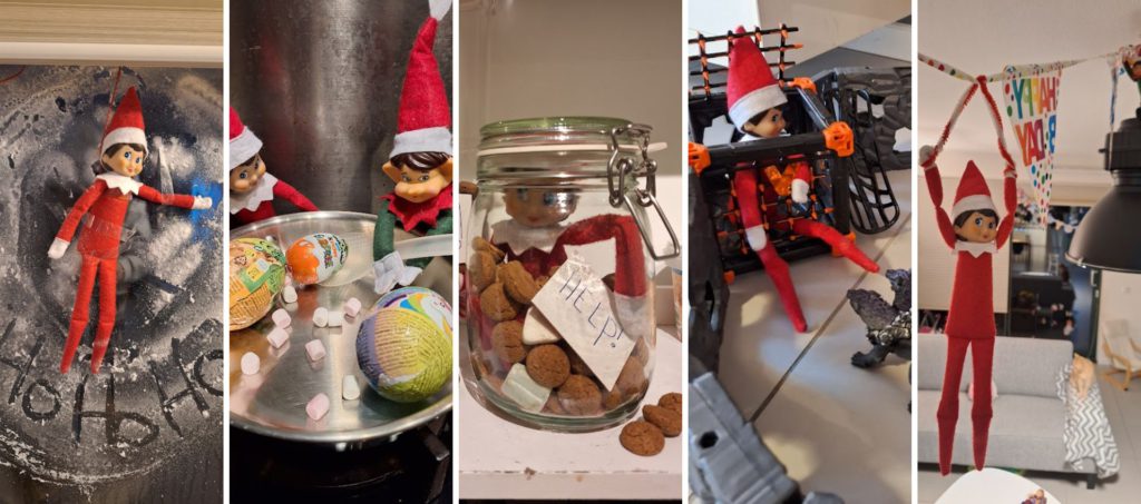 Elf on the Shelf 2024 Recap 1 tm 5 december - Kidshoekje.nl