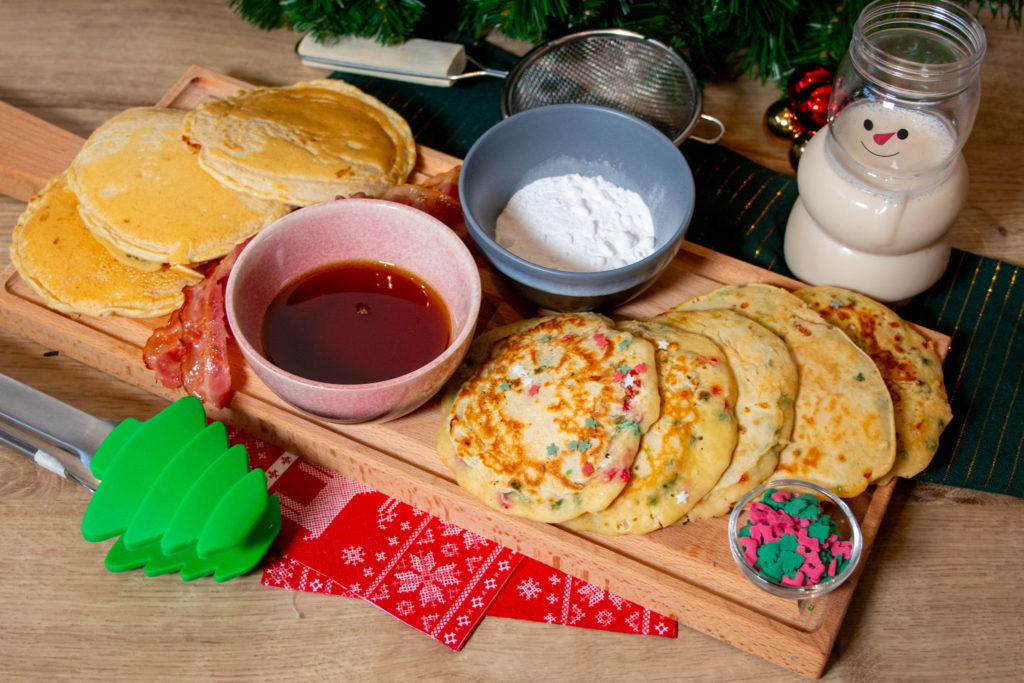 Ontbijt Kerstpannenkoeken plank - Kidshoekje.nl