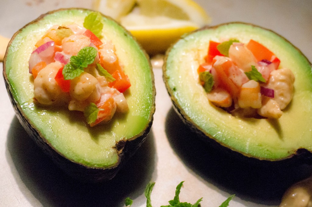 Palta Rellena met garnalen en krab (LoveMySalad van W Panse-Moedt) - Kidshoekje.nl
