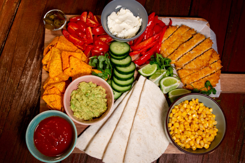 Plantaardige Krokante Kip Tortilla Plank- Kidshoekje.nl