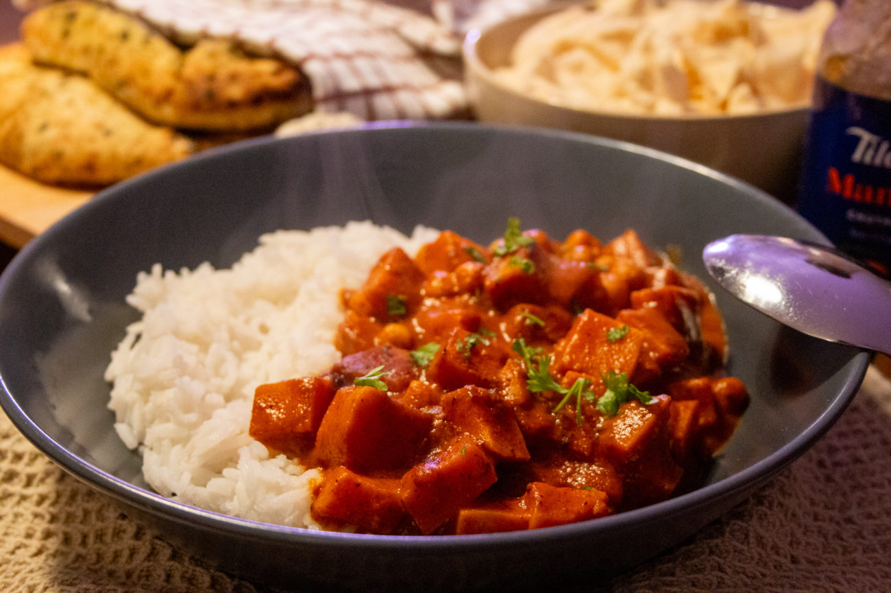 Instant Pot Zoete Aardappel Curry met Kikkererwten