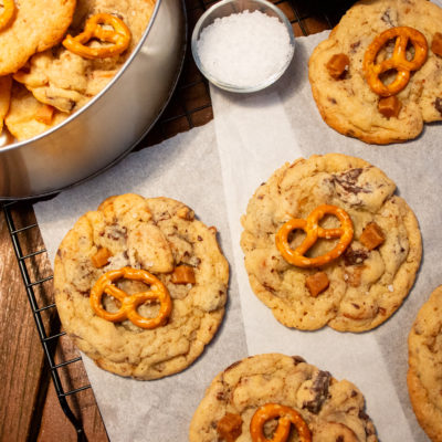 Pretzel Toffee Chocolade Koekjes - Kidshoekje.nl