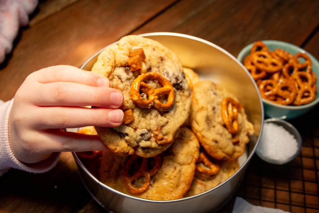 Recept Pretzel Toffee Chocolade Koekjes - Kidshoekje.nl