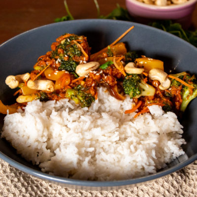Teriyaki Roerbak Vega Gehakt - Kidshoekje.nl