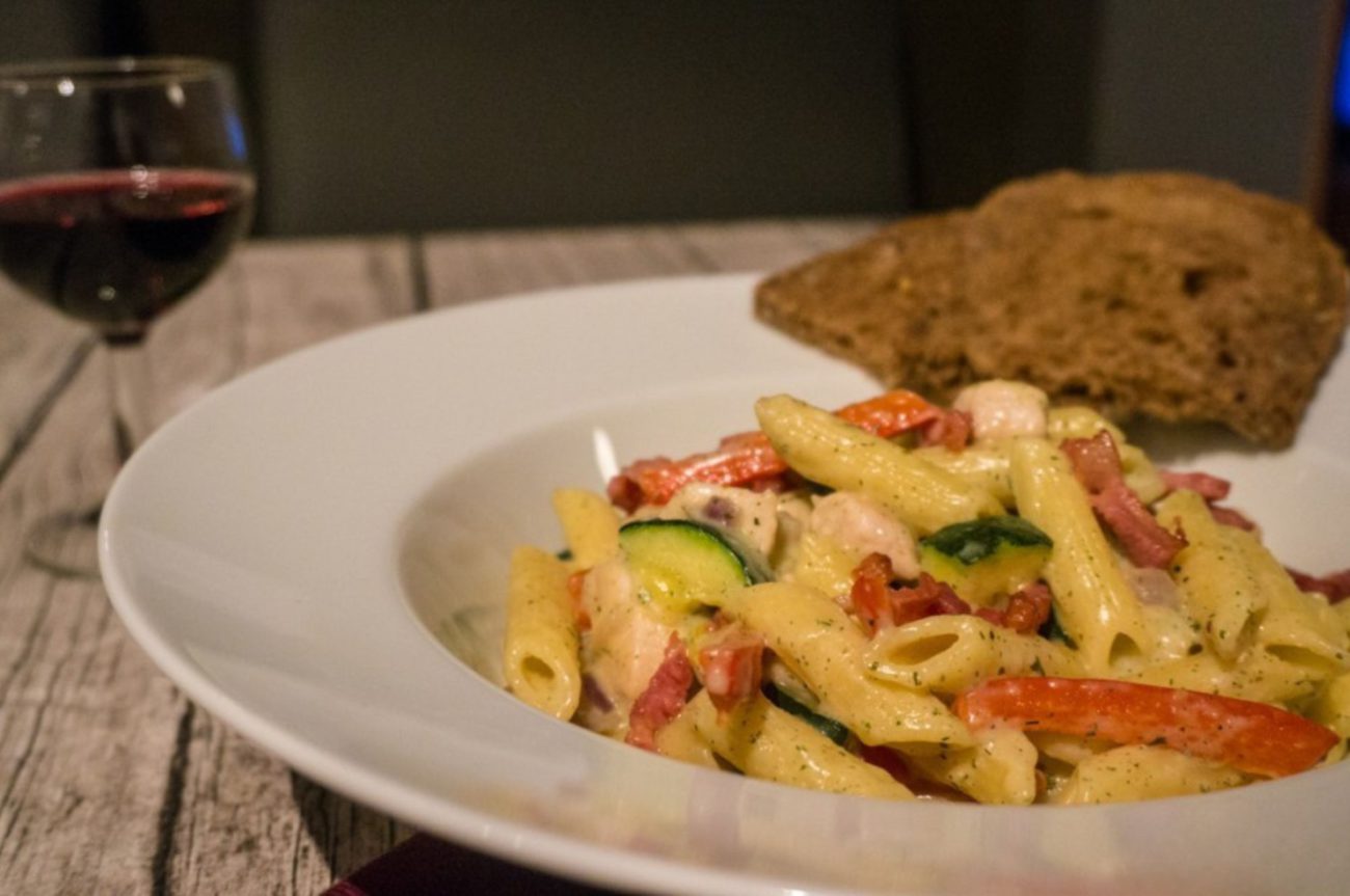 Snelle Ranch Pasta met Kip