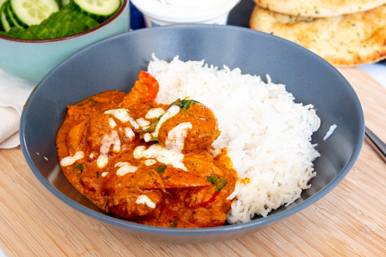 Milde Falafel Curry met Rijst