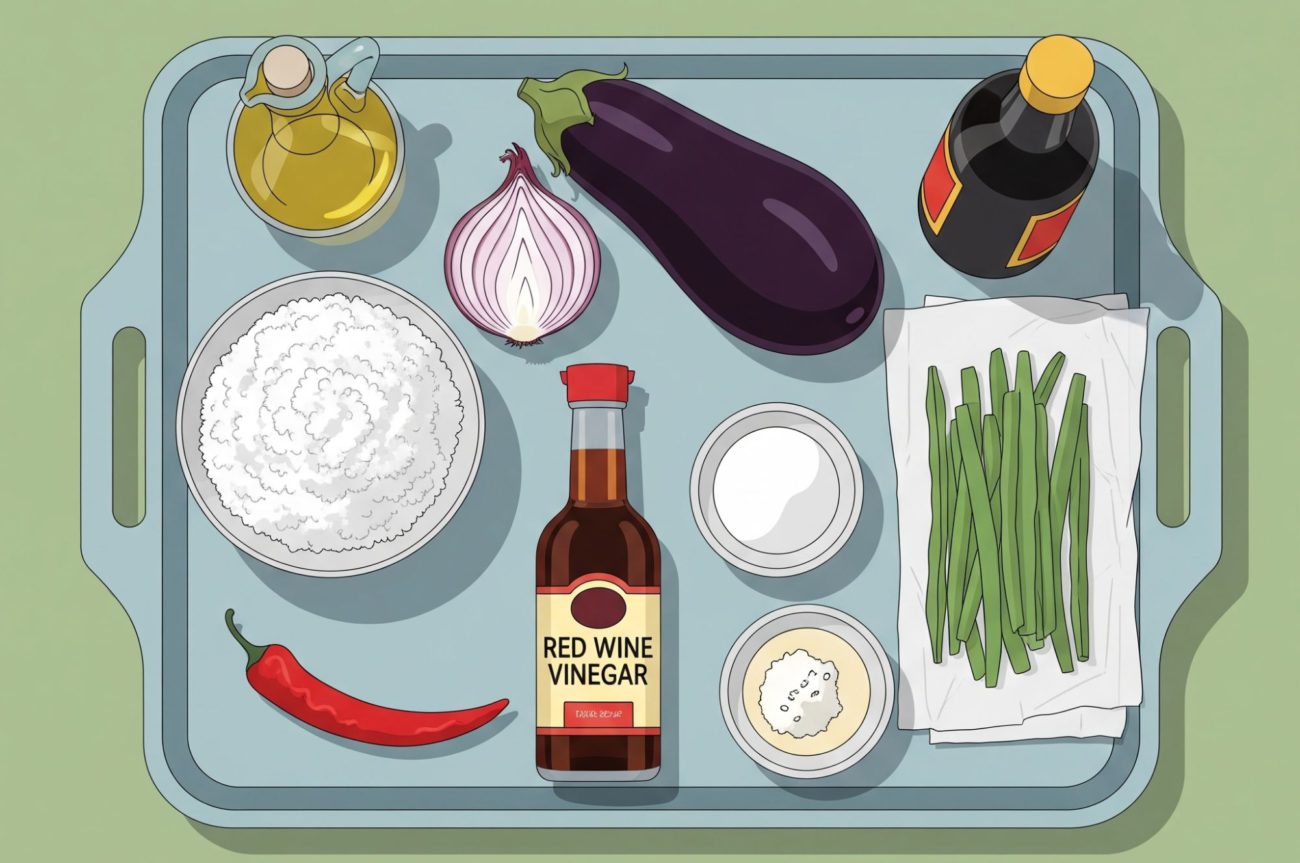 Sweet & Spicy Aubergine met rijst. Vegetarisch én boordevol smaak