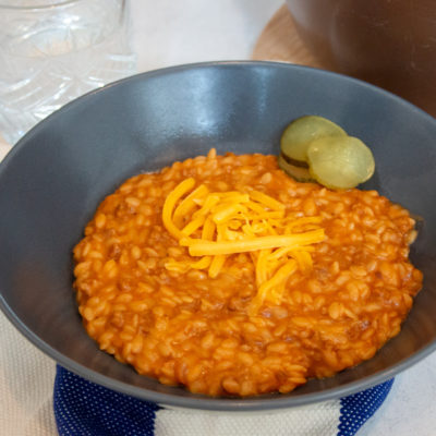 Vegetarische Cheeseburger Orzo - Kidshoekje.nl