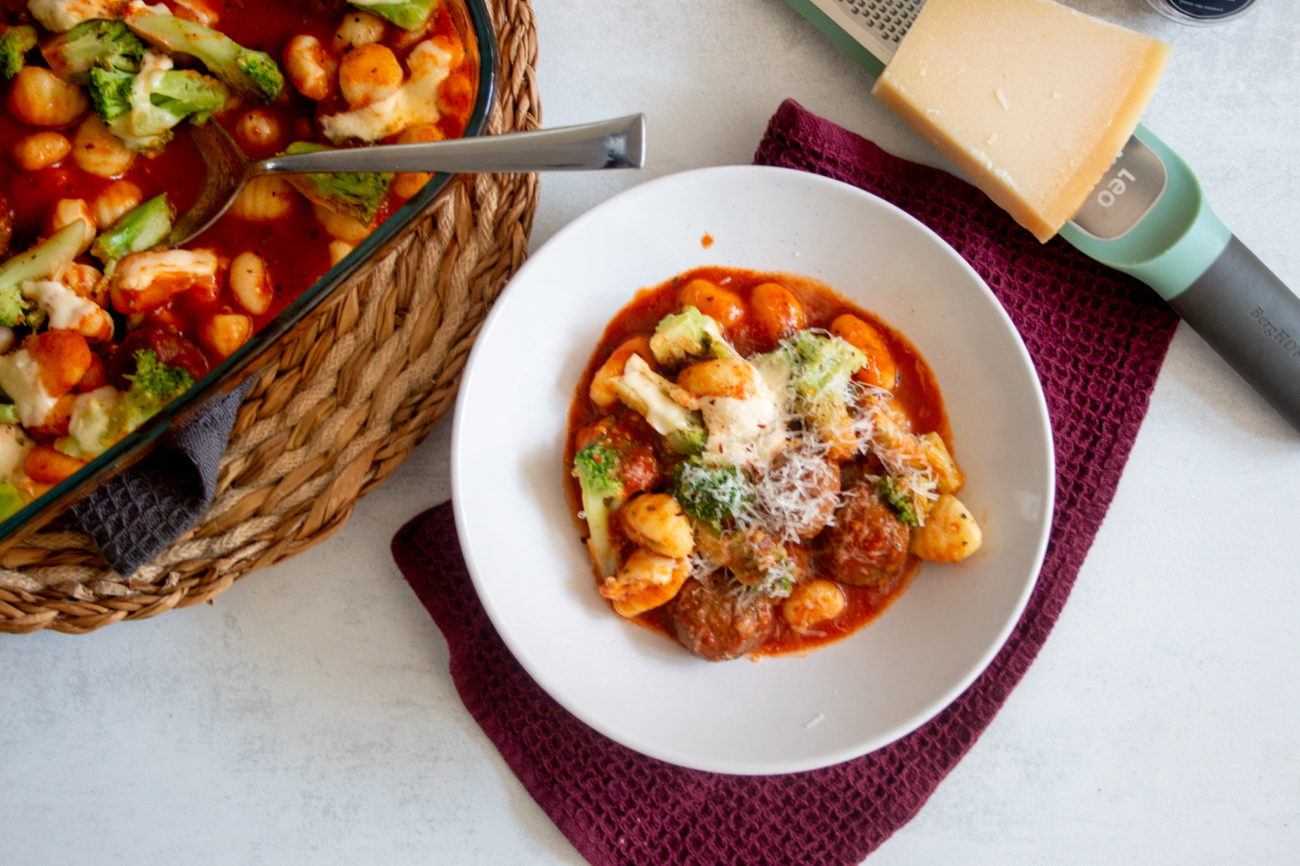 Dump & Bak Gnocchi met Vega ballen – makkelijk ovengerecht voor gezinnen