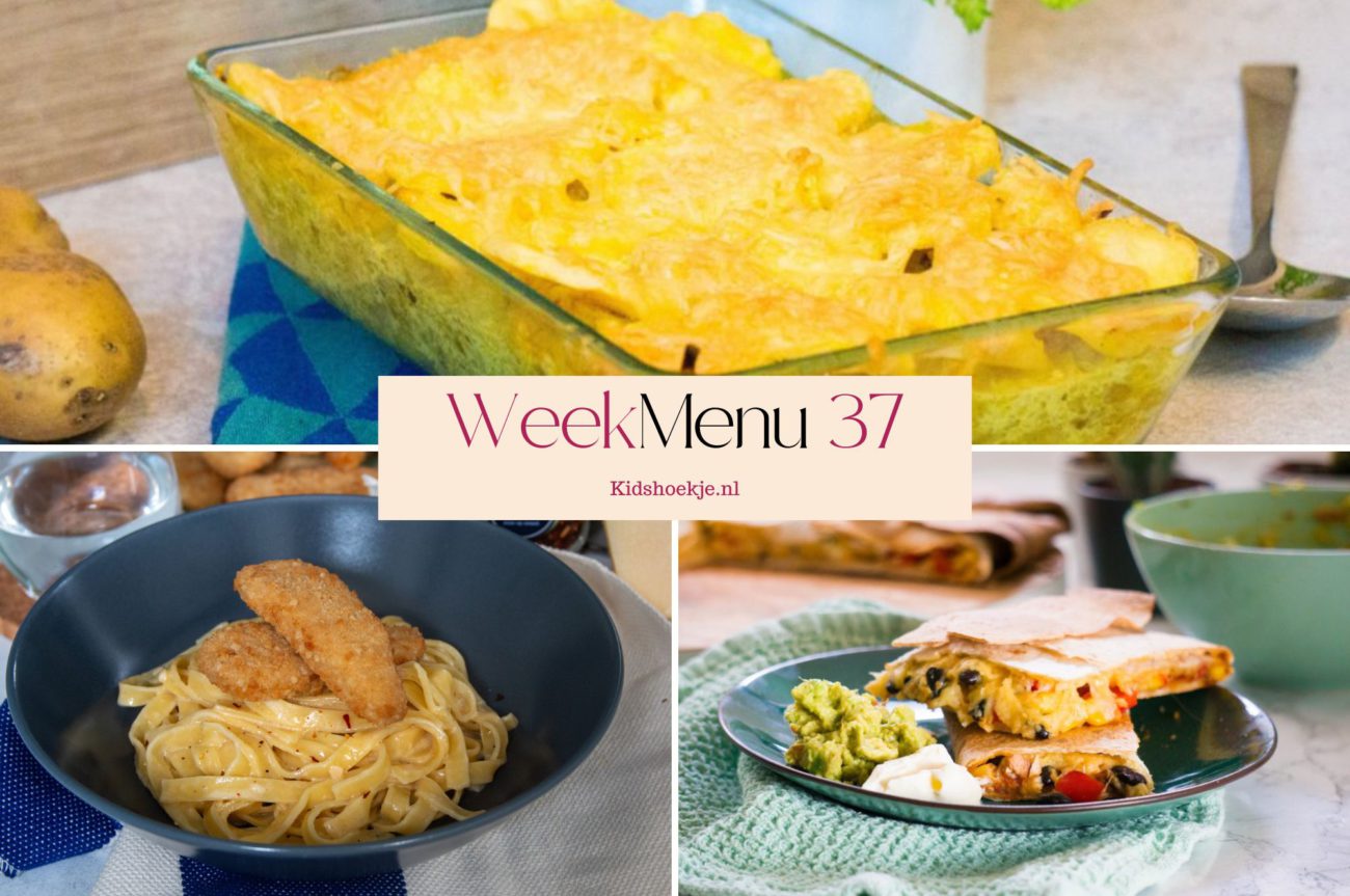 Gezin Weekmenu 37 Makkelijke en lekkere recepten voor het hele gezin - Kidshoekje.nl