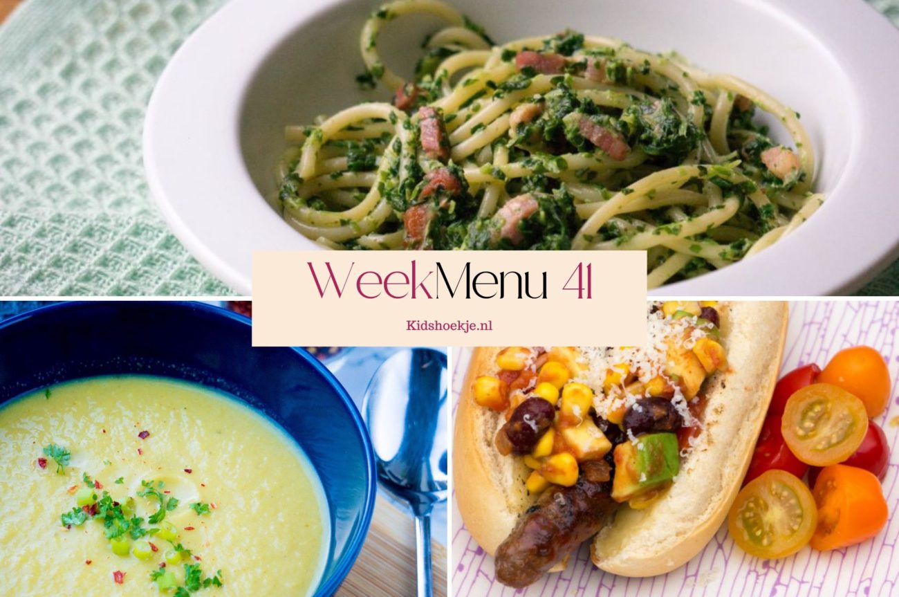 Weekmenu 41 Makkelijke en kindvriendelijke herfstgerechten voor het gezin - Kidshoekje.nl