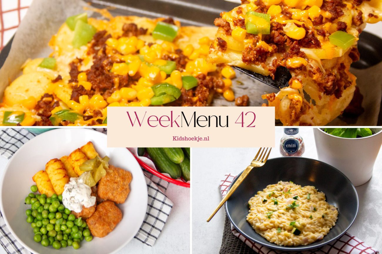 Weekmenu 42; Makkelijke recepten voor de herfstvakantie - Kidshoekje.nl