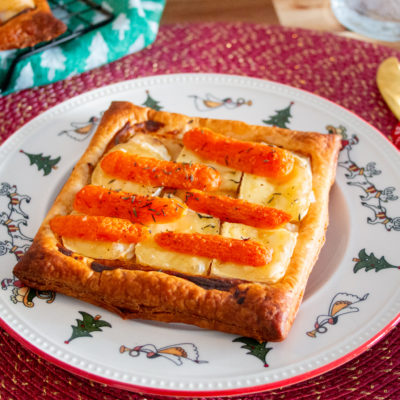 Vegetarisch kerstgerecht Tarte Tatin met Wortel van Rukmini Iyer - Kidshoekje.nl