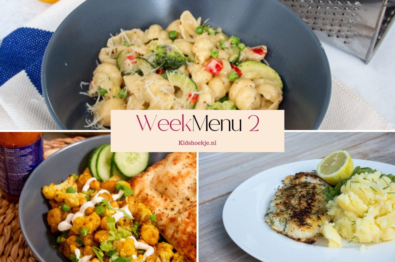 Weekmenu 2 - 2026 - Kidshoekje.nl