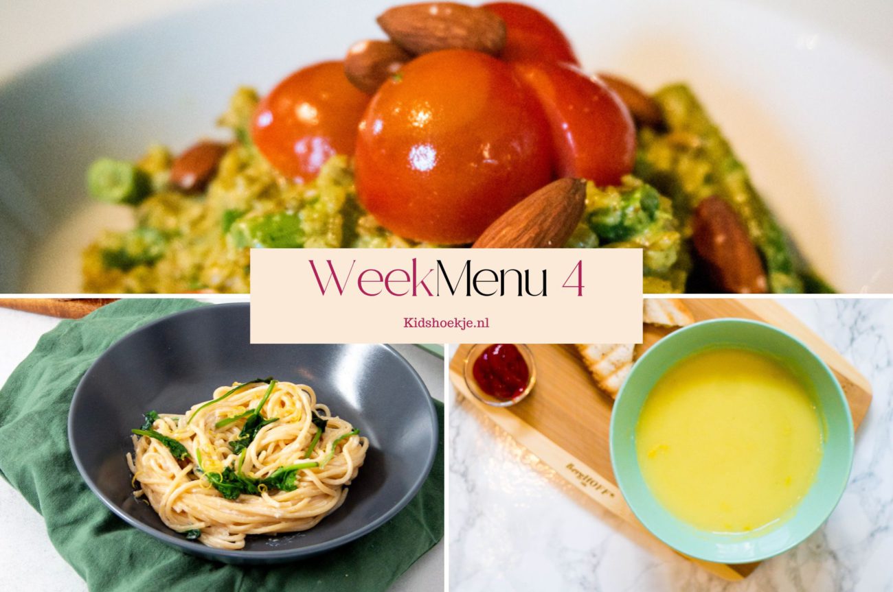 Weekmenu 4 - 2026 - Kidshoekje.nl