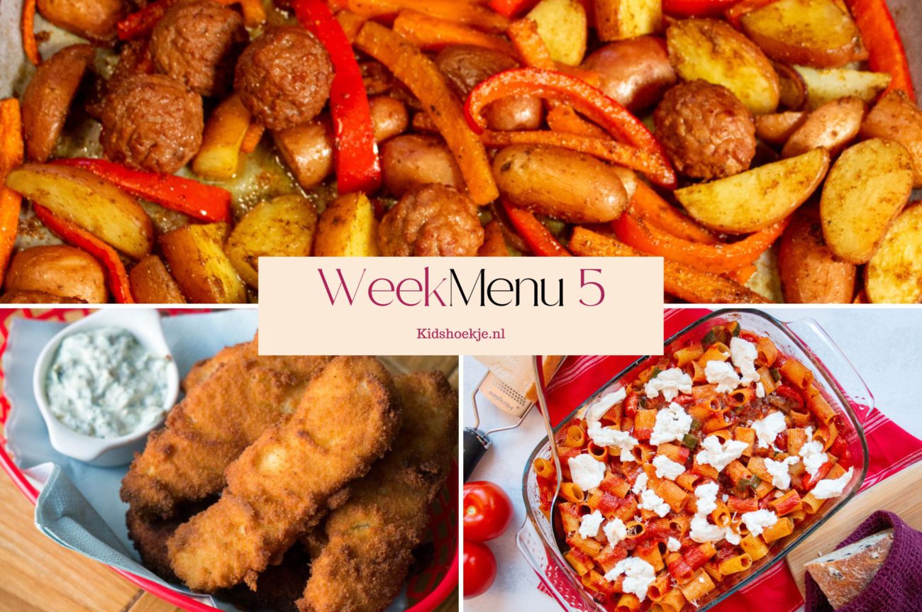 Weekmenu 5 - 2026 - Kidshoekje.nl