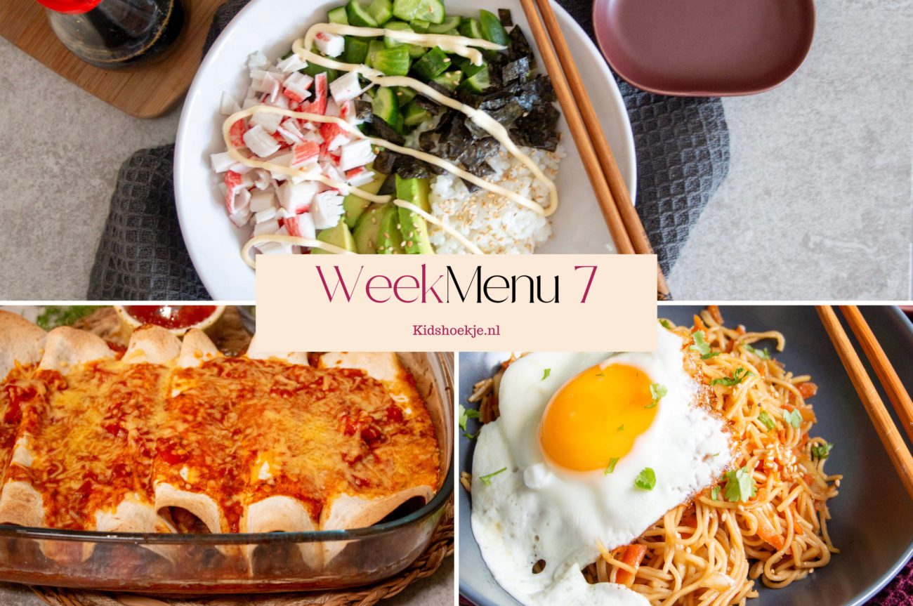 Weekmenu 7 - 2026 - Kidshoekje.nl