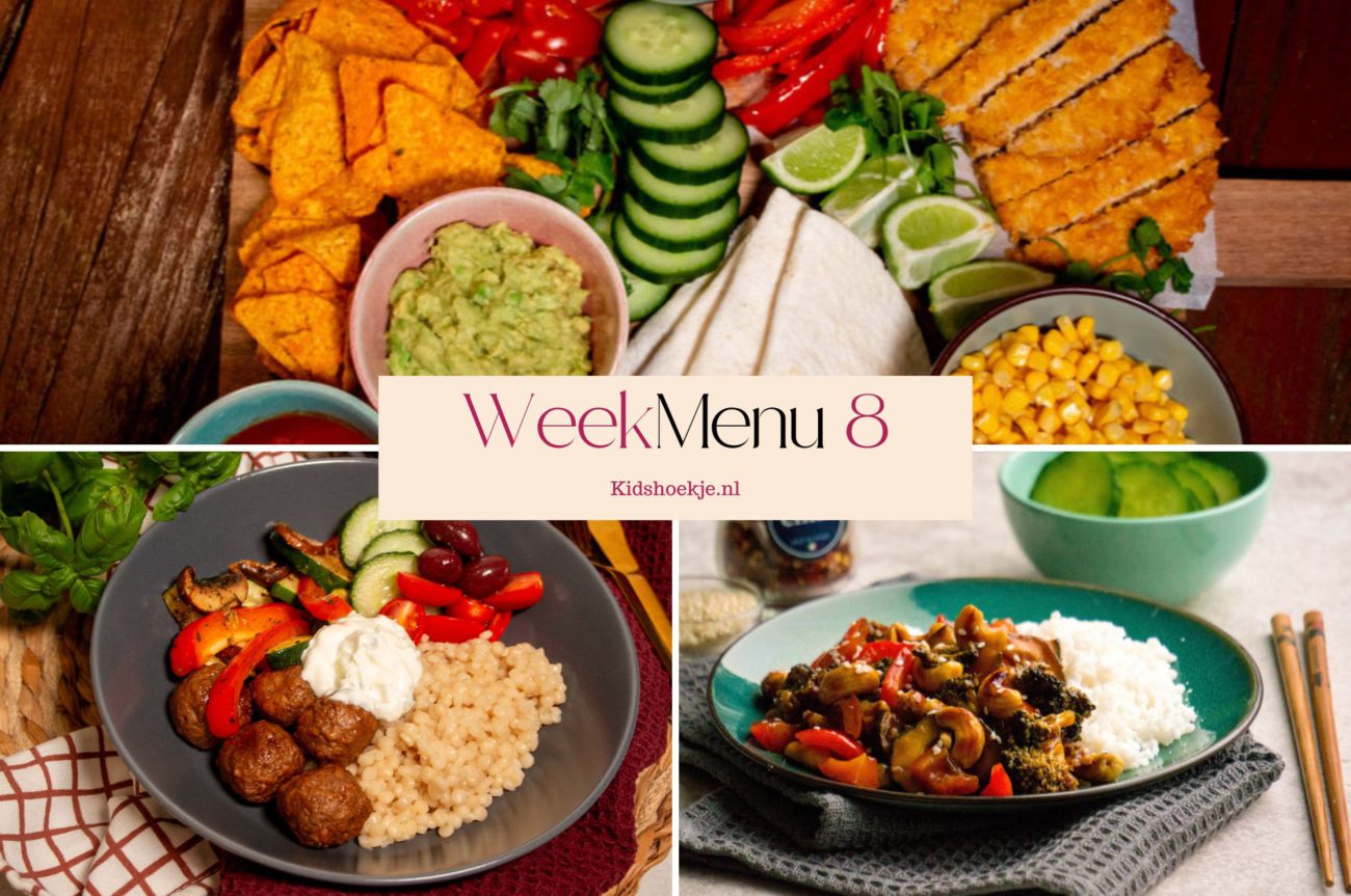 Weekmenu 8 - 2026 - Kidshoekje.nl