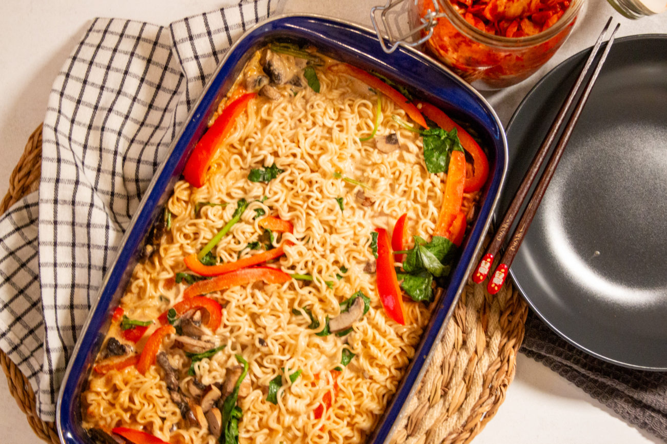 Dump en Bake Noedels: Het makkelijke viral TikTok recept