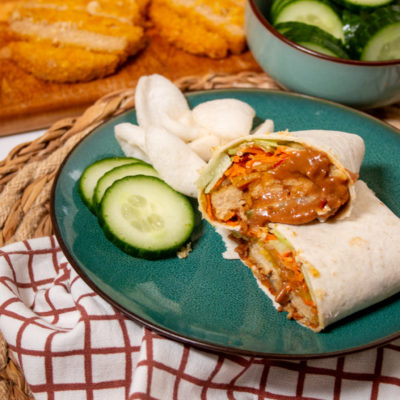 Vegetarische Sate Wrap - Kidshoekje.nl