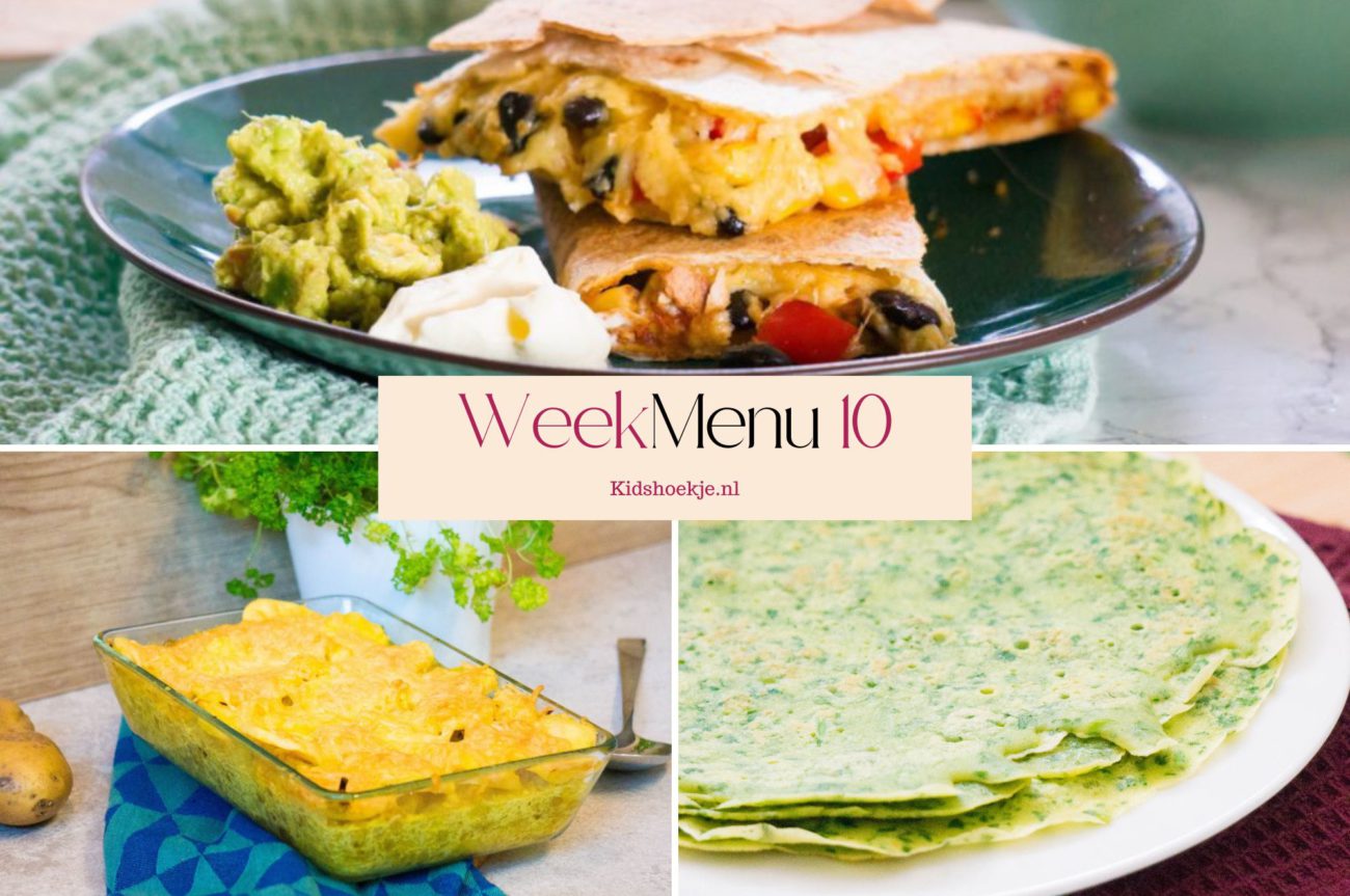 Weekmenu 10 - 2026 - Kidshoekje.nl